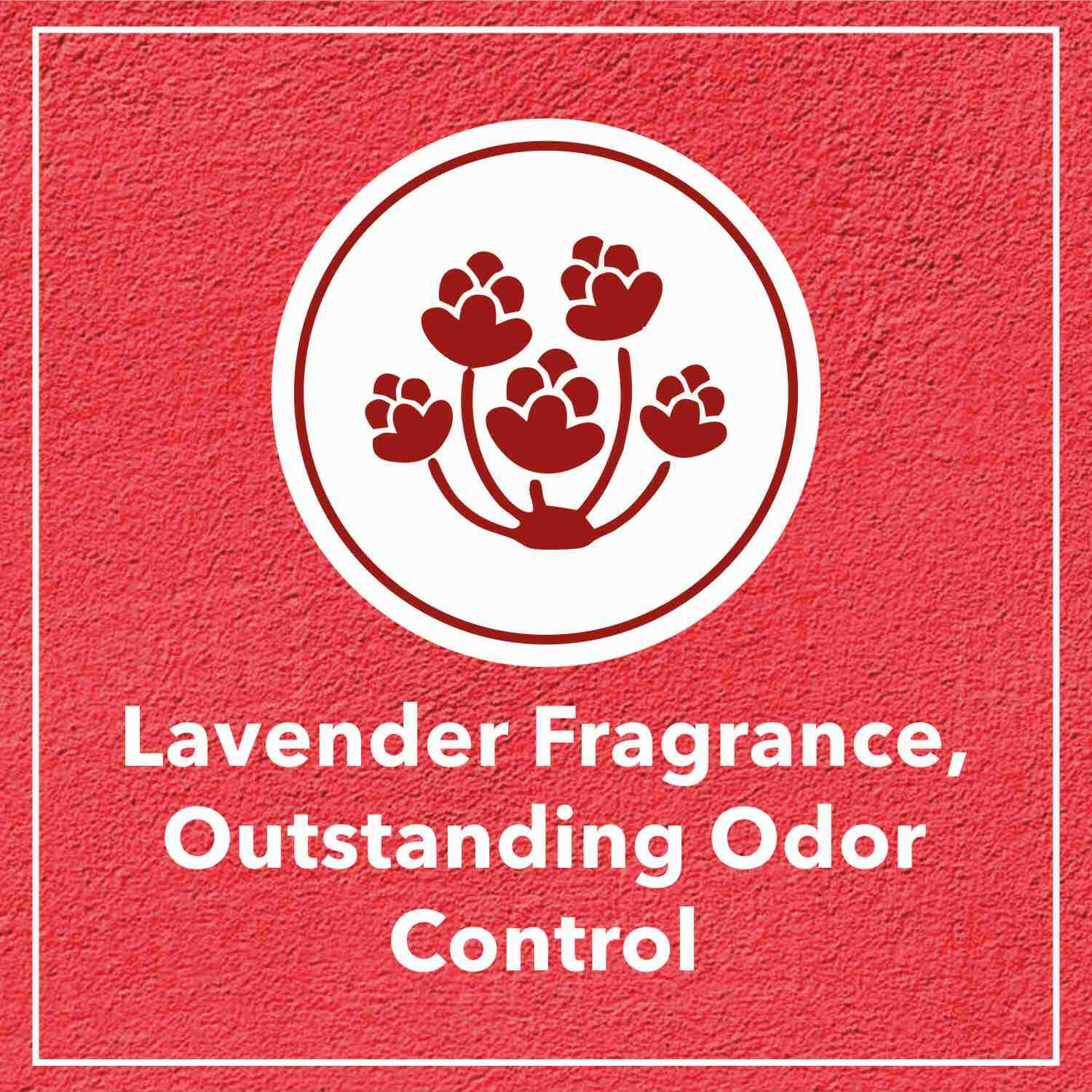 Drools Lavender Scented Clumping Cat Litter.