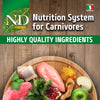 Farmina N&D Neutered Cat Food bag with chicken, pomegranate, and leafy greens on clean packaging.