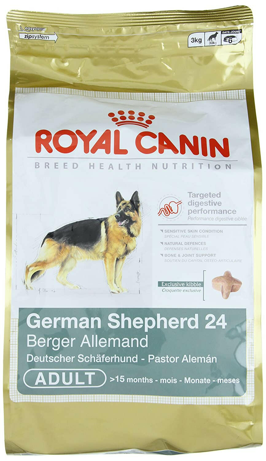 Royal Canin German Shepherd Adult Dog Food.