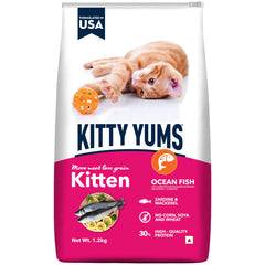 Kitty Yums Kitten Ocean Fish Food.