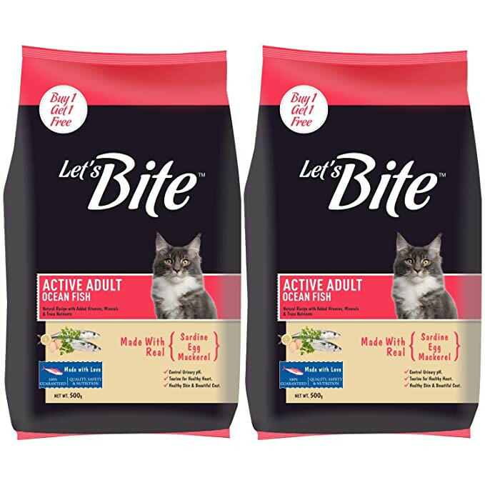 Let's Bite Active Adult Dry Cat Food.