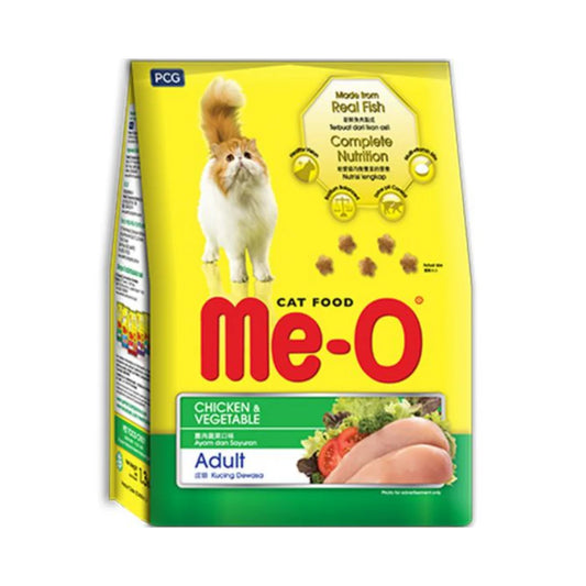 MeO Chicken and Vegetables Adult Cat Food.