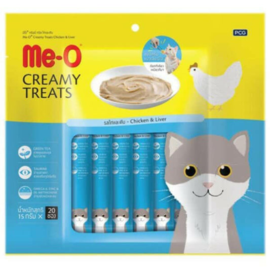 MeO Creamy Treats Chicken and Liver for Cats – 300g.
