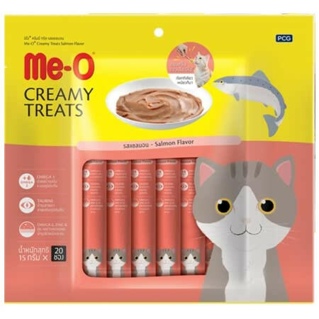 Meo Creamy Treats Salmon Flavor.
