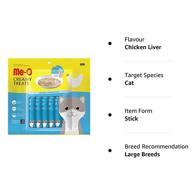 MeO Creamy Treats Chicken and Liver for Cats – 300g.