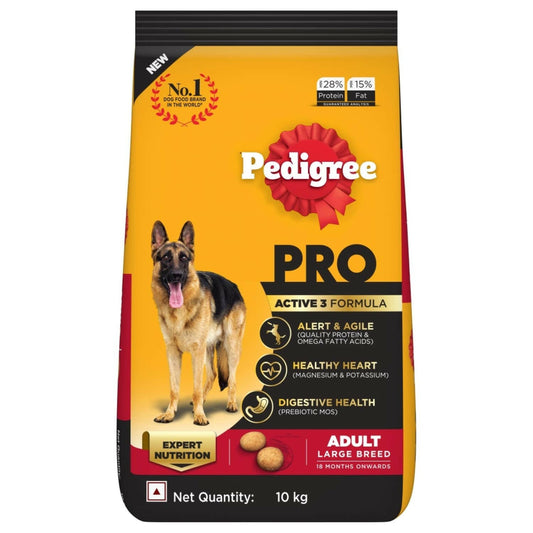 Pedigree Pro Adult Large Breed Dry Dog Food.