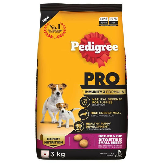 Pedigree PRO Small Breed Starter Dry Food for Pregnant & Lactating Dogs — 3 to 12 Weeks.