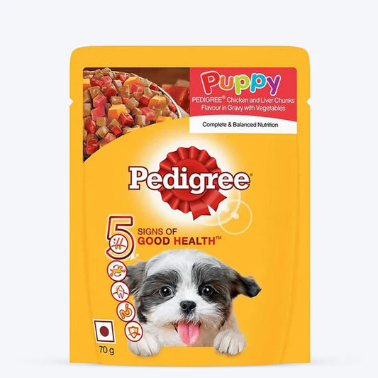 Pedigree Puppy Chicken & Chunks in Gravy — 70g.
