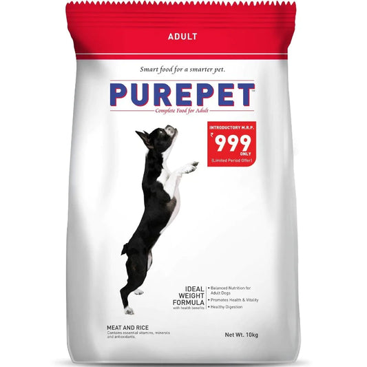 Purepet Dry Dog Food – Meat and Rice.