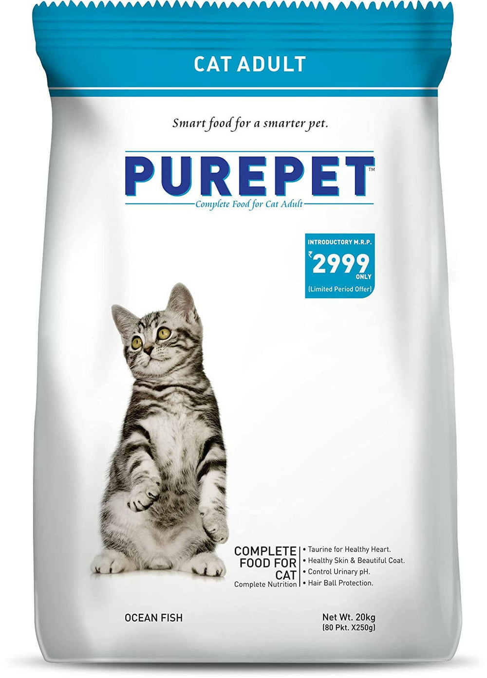Purepet Ocean Fish Adult Cat Food.