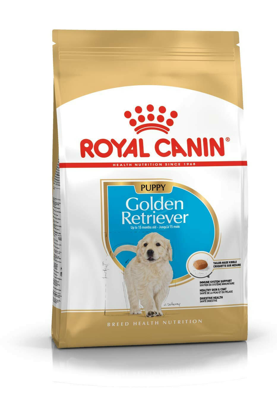 Royal Canin Golden Retriever Puppy Food.