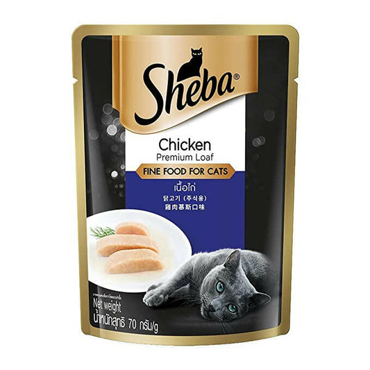 Sheba Chicken Loaf Rich Premium Adult Fine Cat Wet Food.