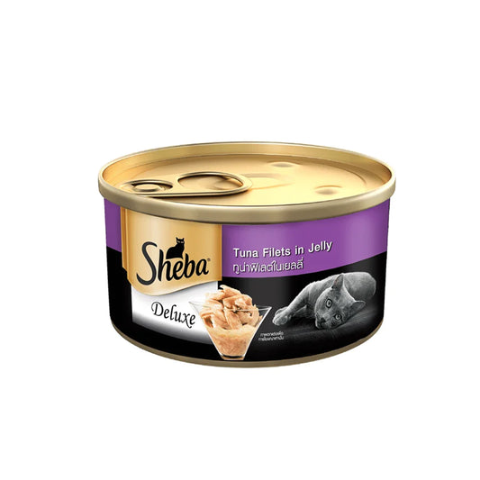 Sheba Deluxe Pure Tuna White Meat in Jelly Wet Adult Cat Food.