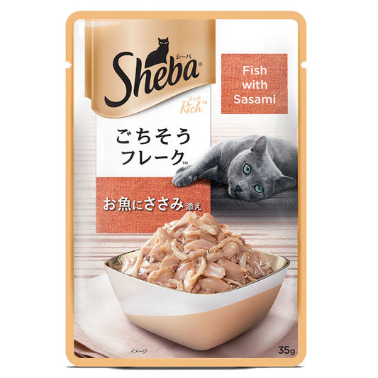 Sheba Fish with Sasami Premium Cat Wet Food.