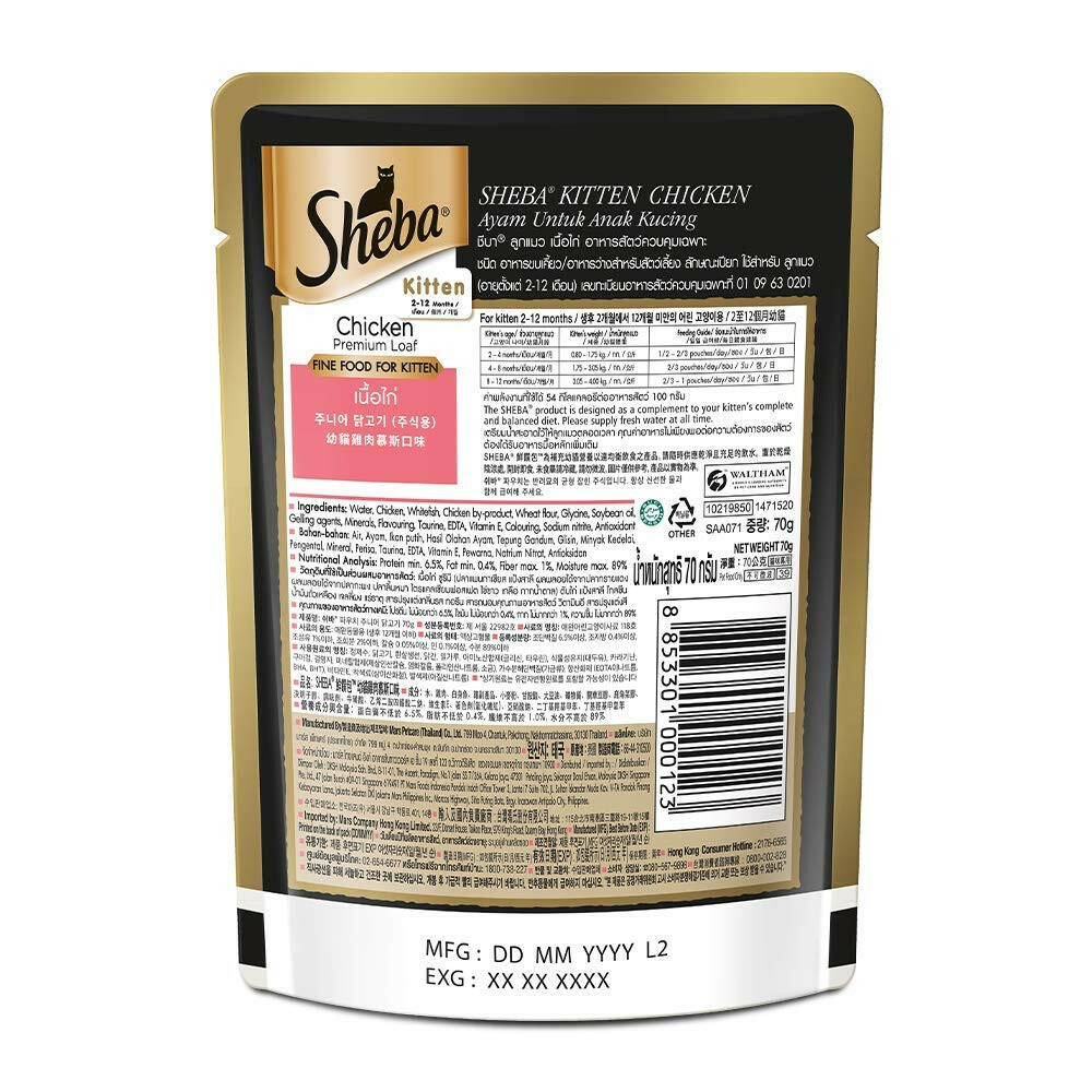 Sheba food, healthy kittens