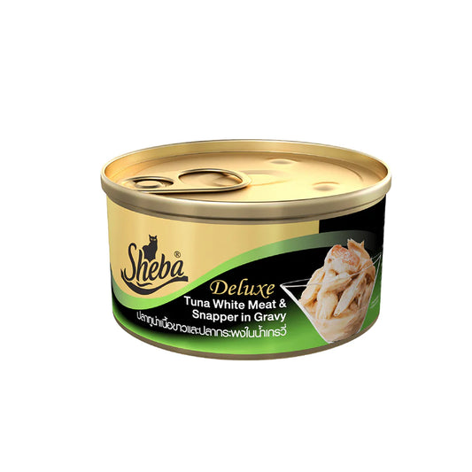 Sheba Cat Wet Food Tuna White Meat and Snapper in Gravy.
