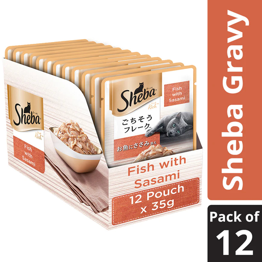 Sheba Fish with Sasami Premium Cat Wet Food.