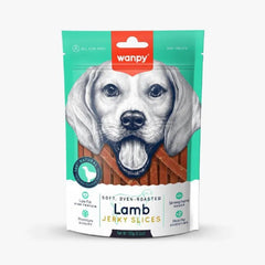 Wanpy Soft Oven Roasted Lamb Jerky Slices Dog Treats – 100g.