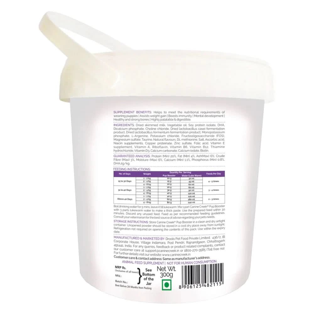 Canine Creek Pup Booster Puppy Weaning Diet for All Breeds - dspetstore.com
