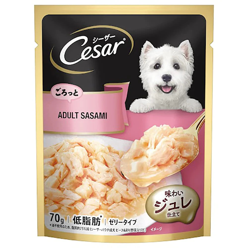 Cesar Adult Sasami Dog Wet Food.