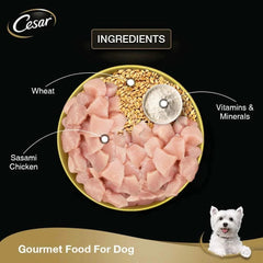 Cesar Wet Dog Food Sasami & Vegetables in Jelly - dspetstore.com