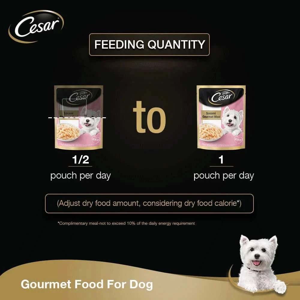 Cesar Wet Dog Food Sasami & Vegetables in Jelly - dspetstore.com
