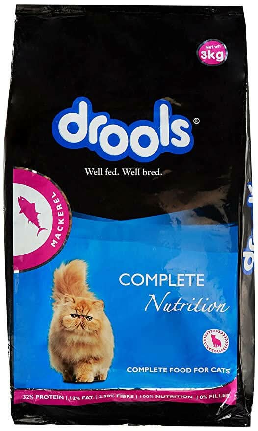 Drools Adult Cat Food Dry Mackerel Flavour - dspetstore.com