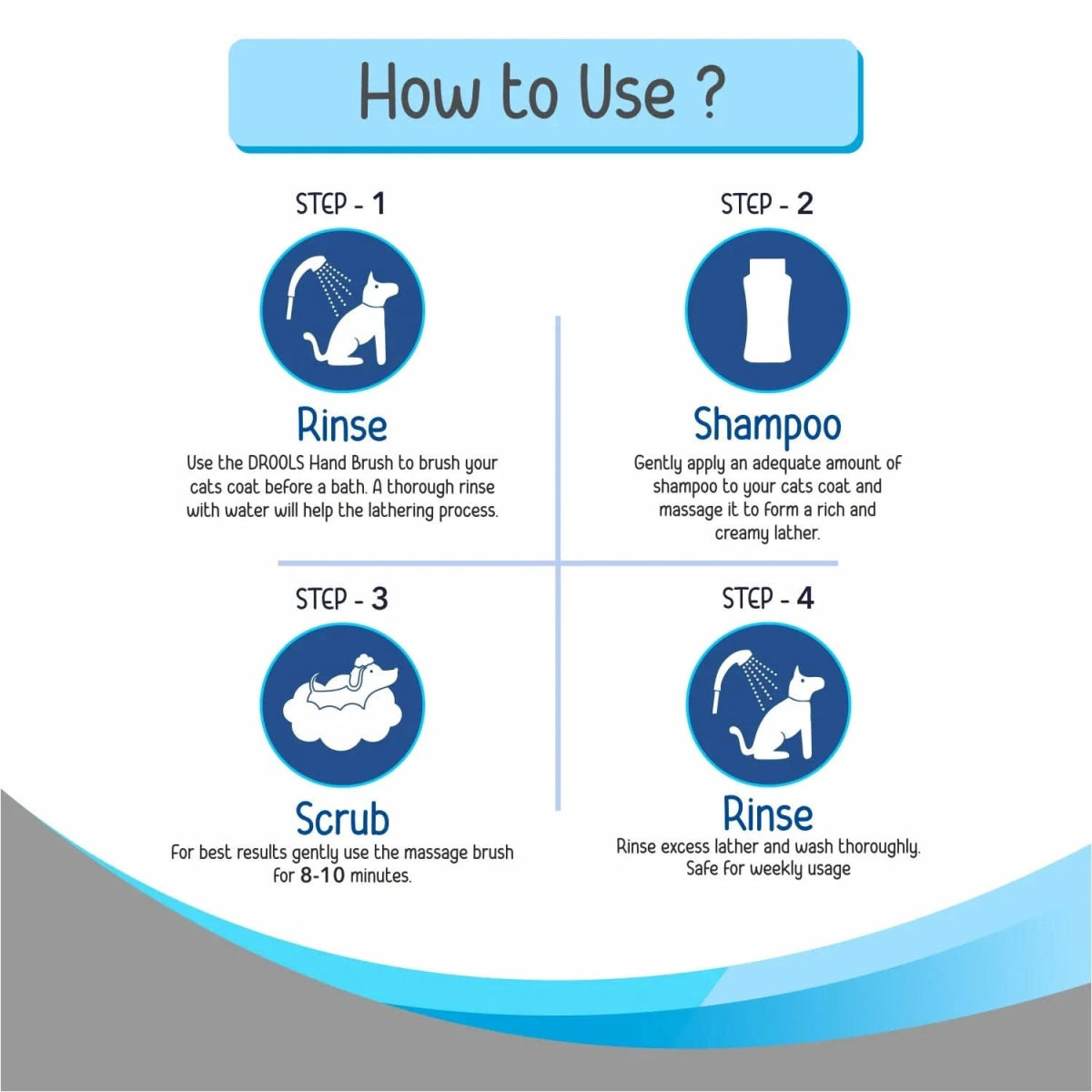Drools Complete Care Shampoo for Cats, 200 ml - dspetstore.com