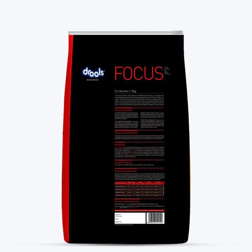 Drools Focus Starter Super Premium Dry Dog Food - dspetstore.com