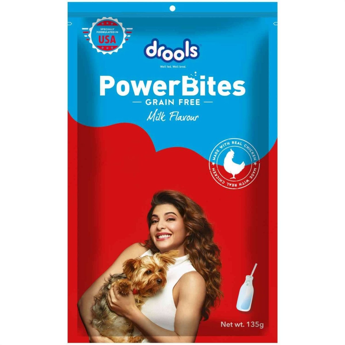 Drools Power Bites Milk Flavour Dog Treats 135 g - dspetstore.com