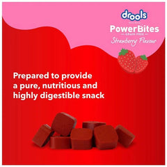 Drools Power Bites Strawberry Flavour – Real Chicken, Dog Treats,135 g - dspetstore.com