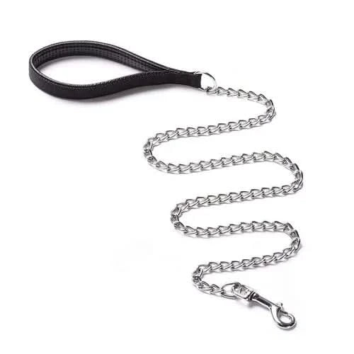 Eagle Pet Products Heavy Duty Metal Dog Leash with Handle for Small & Medium Size Dogs - dspetstore.com
