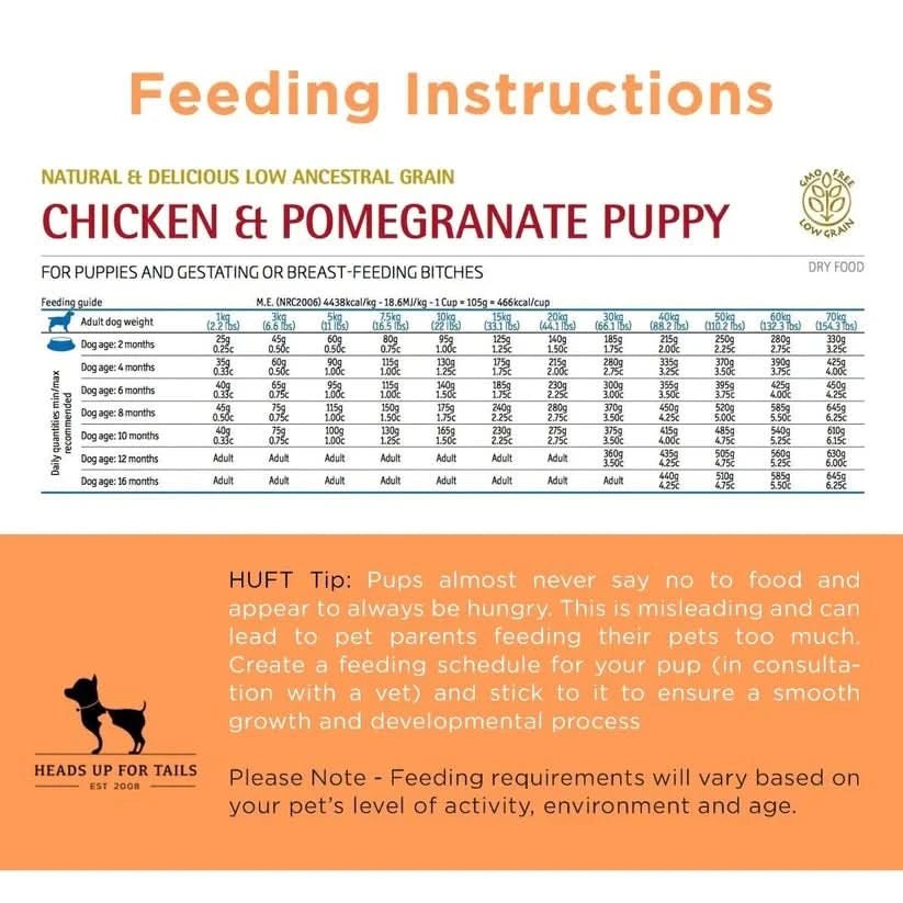 Farmina N&D Ancestral Grain Mini Breed Dry Puppy Food - Chicken & Pomegranate - dspetstore.com