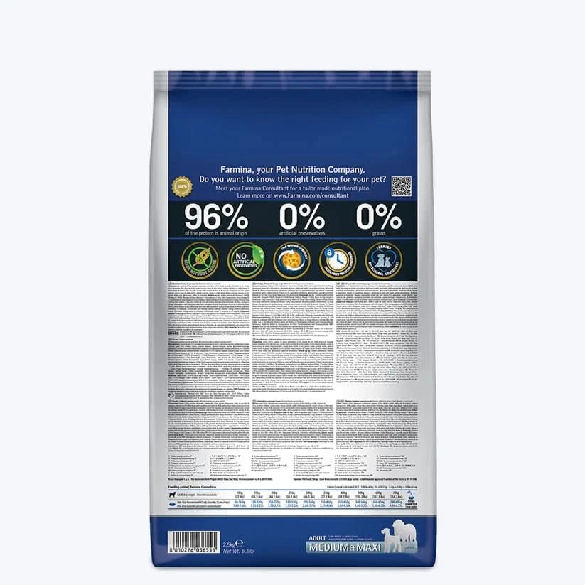 Farmina N&D Ocean Codfish Orange & Pumpkin Grain Free Adult Medium Maxi Dog Dry Food - dspetstore.com