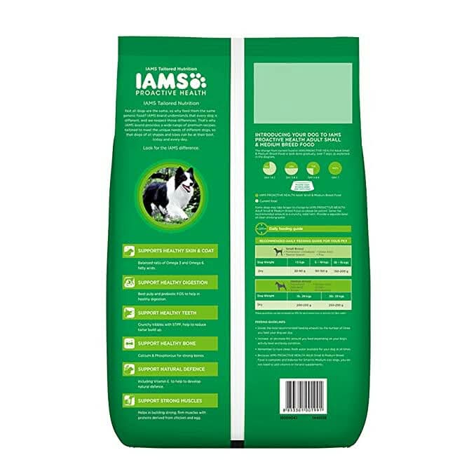 IAMS Proactive Health Small & Medium Breed Adult Dog Food - Chicken Dry Food - dspetstore.com