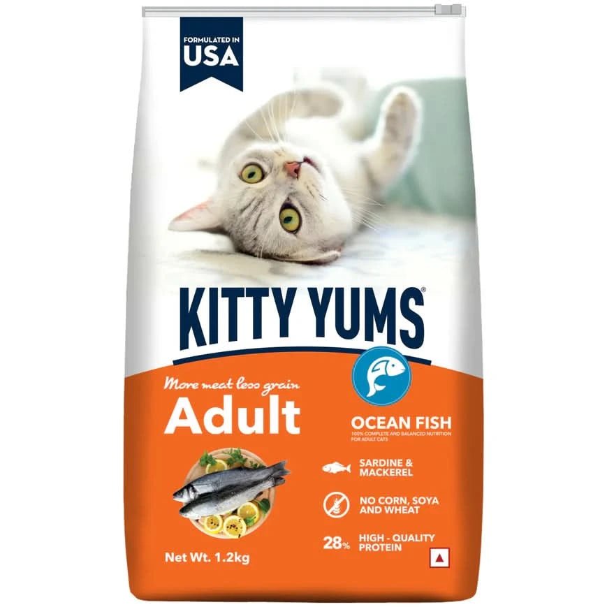 Kitty Yums Ocean Fish Adult Cat Food - dspetstore.com