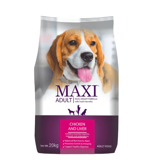 Maxi Adult Chicken and Liver Dog Dry Food - dspetstore.com
