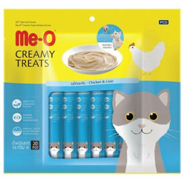 MeO Creamy Treats Chicken and Liver for Cats – 300g - dspetstore.com