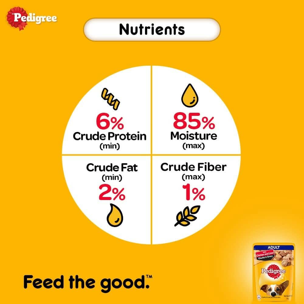 Pedigree Adult Chicken & Liver Chunks Wet Dog Food - dspetstore.com