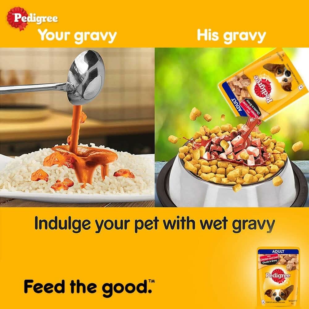 Pedigree Adult Chicken & Liver Chunks Wet Dog Food - dspetstore.com