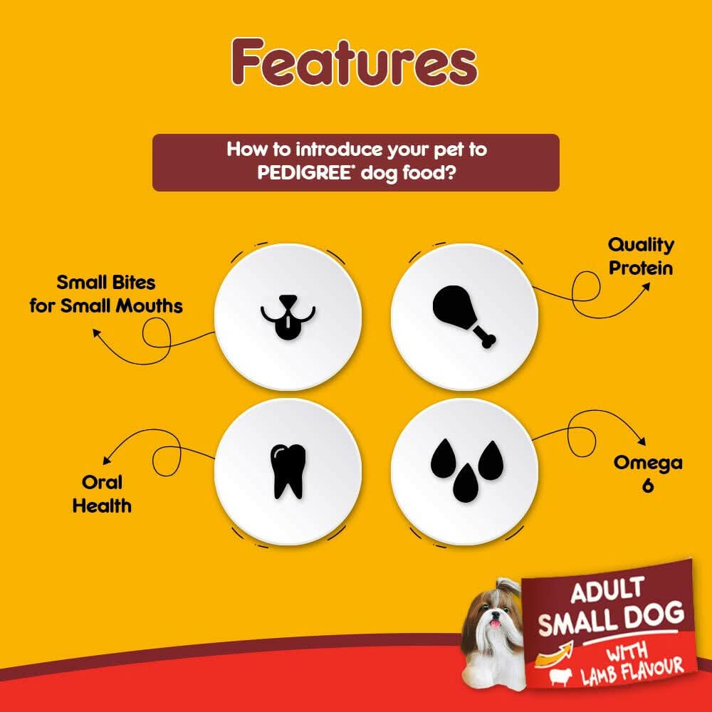 Pedigree Adult Small Dog Lamb Flavour - dspetstore.com