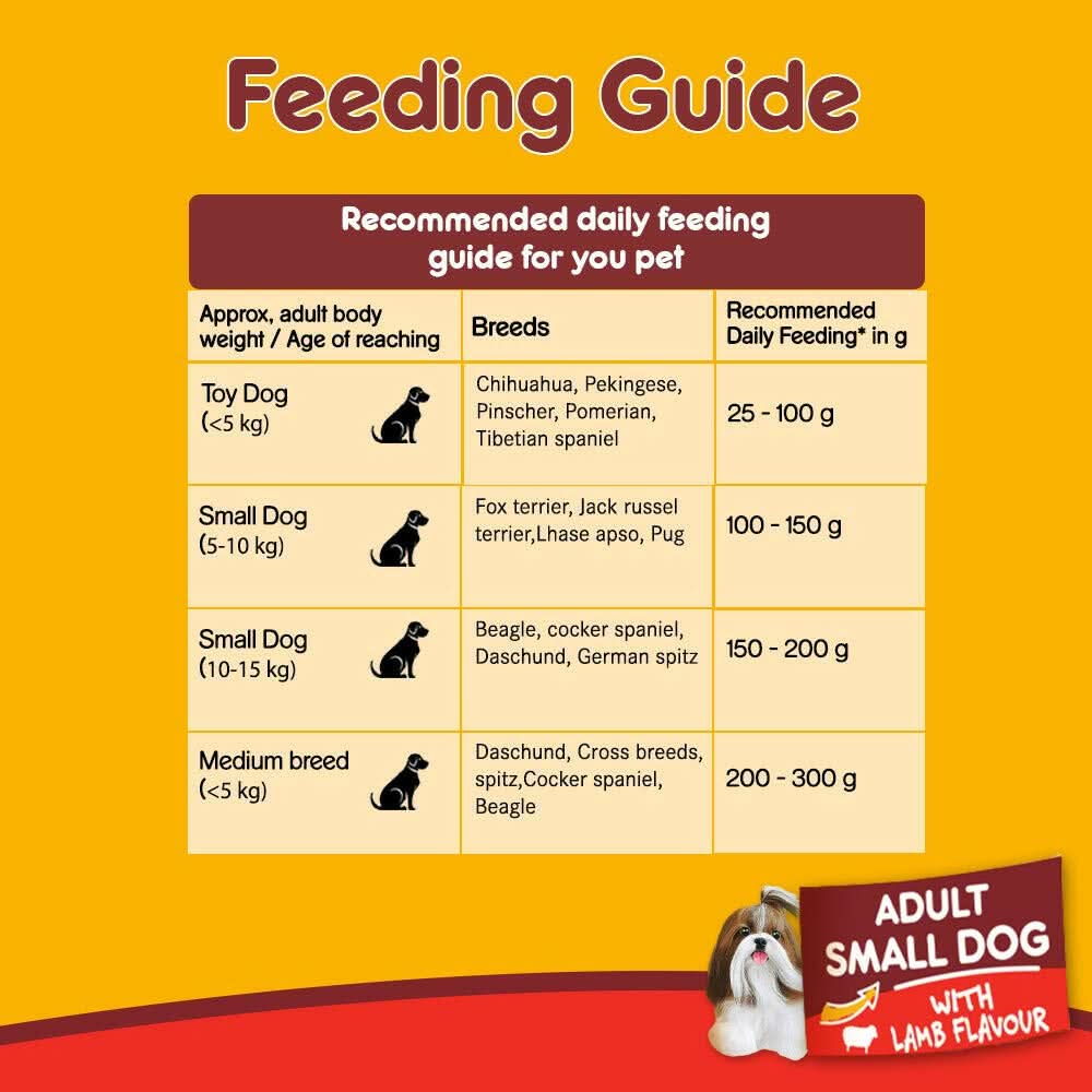 Pedigree Adult Small Dog Lamb Flavour - dspetstore.com