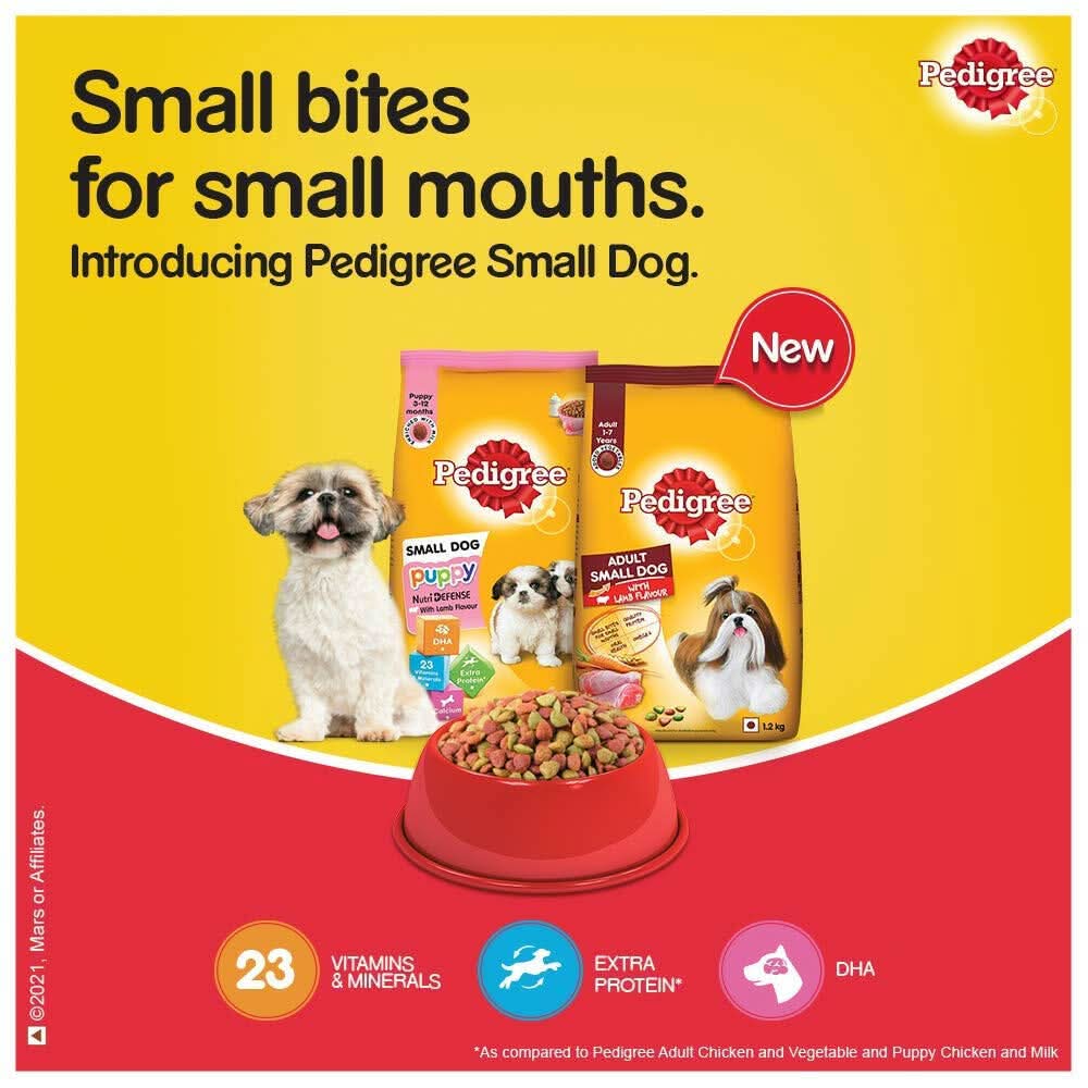 Pedigree Adult Small Dog Lamb Flavour - dspetstore.com