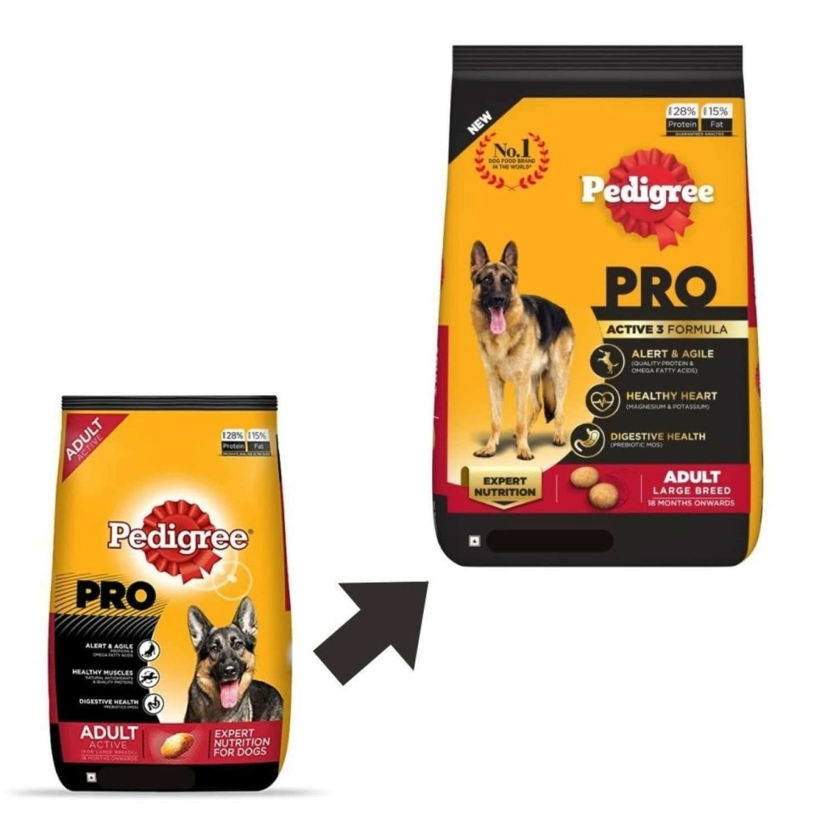 Pedigree Pro Adult Large Breed Dry Dog Food - dspetstore.com