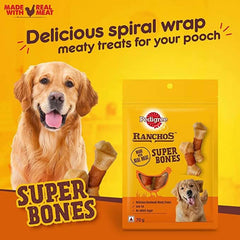 Pedigree Ranchos Super Bones Chicken & Milk Treats - dspetstore.com