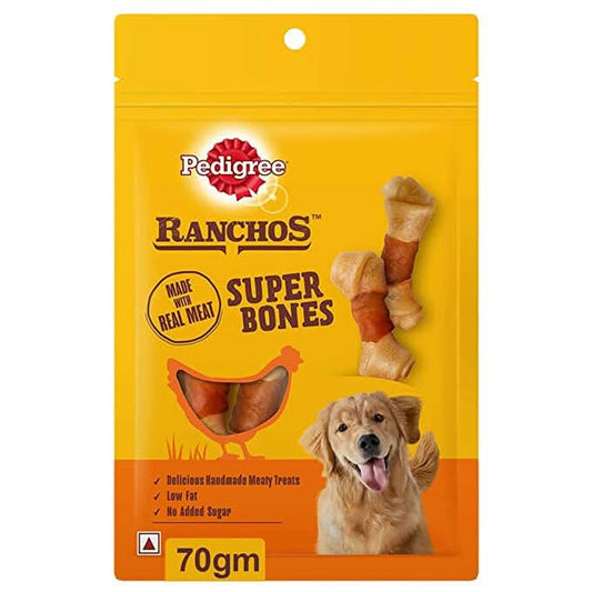 Pedigree Ranchos Super Bones Chicken & Milk Treats - dspetstore.com