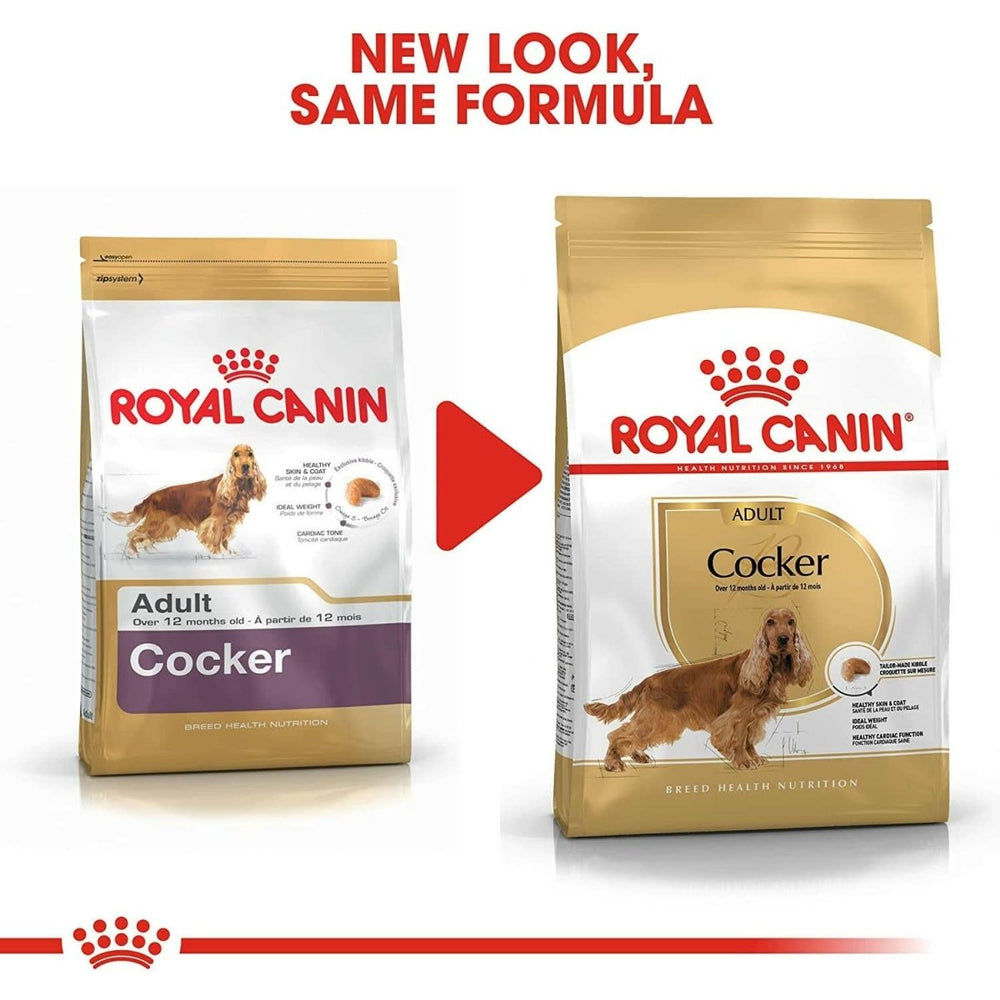 Royal Canin Cocker Spaniel Adult Dry Dog Food - 3kg - dspetstore.com