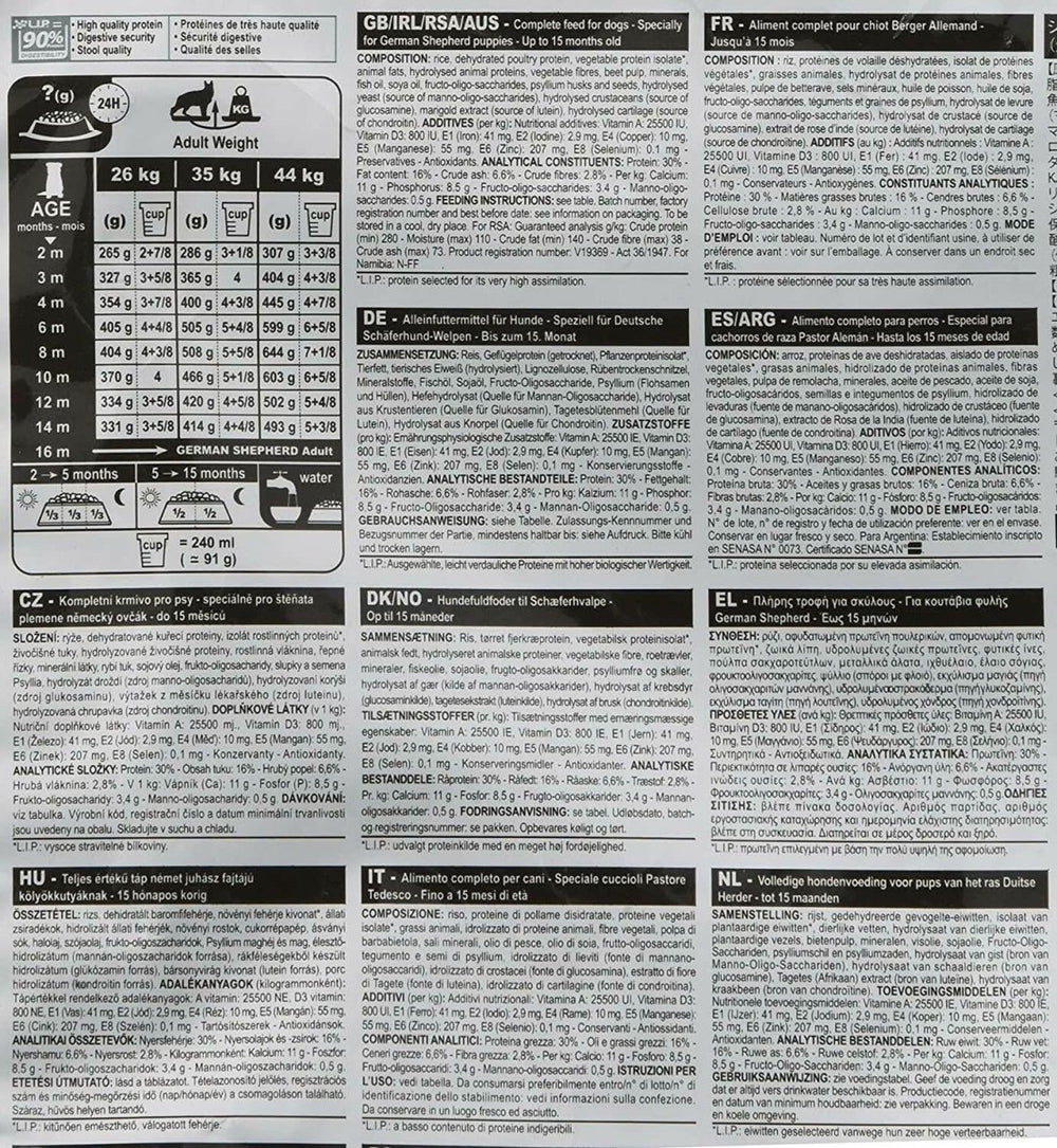 Royal Canin German Shepherd Puppy Dry Dog Food - dspetstore.com