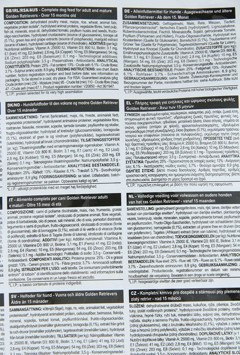 Royal Canin Golden Retriever Adult Dry Dog Food - dspetstore.com