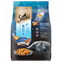 Sheba Salmon Flavour Dry Cat Food – 1.5 kg Pack.